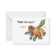 ニューイヤーの水彩マンダリン