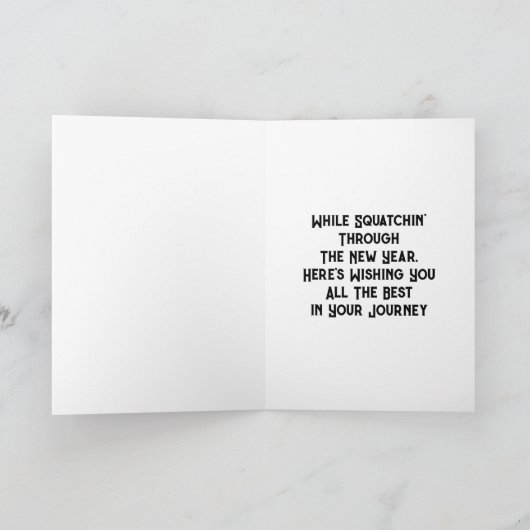 ニューイヤーをサスクワッチ探しでスタート! カード (内部)