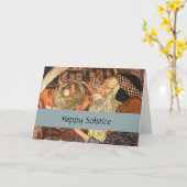 ニューイヤーアンティークファーザータイム カード (黄色い花)