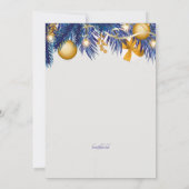 ニューイヤーイブの招待状 招待状 (裏面)