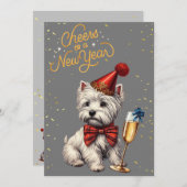 ニューイヤーイブウェスティシャンパンカード付き シーズンカード (正面/裏面)