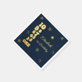 ニューイヤーイブカウントダウンファースト誕生日 スタンダードカクテルナプキン (角)