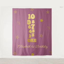 ニューイヤーイブカウントダウンファースト誕生日 タペストリー