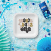 ニューイヤーイブカウントダウンファースト誕生日 ペーパープレート (パーティー)