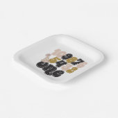 ニューイヤーイブカウントダウンファースト誕生日 ペーパープレート (傾斜あり)