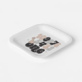 ニューイヤーイブカウントダウンファースト誕生日 ペーパープレート (傾斜あり)