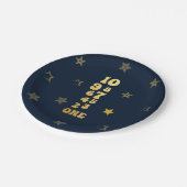 ニューイヤーイブカウントダウンファースト誕生日 ペーパープレート (アングル)