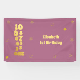 ニューイヤーイブカウントダウンファースト誕生日 横断幕