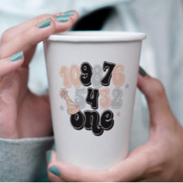 ニューイヤーイブカウントダウンファースト誕生日 紙コップ