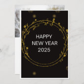 ニューイヤーイブギフトゴールデンホリデーカード シーズンカード (正面/裏面)