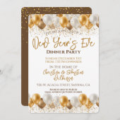 ニューイヤーイブディナーパーティー 招待状 (正面/裏面)