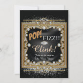 ニューイヤーイブパーティの招待状 招待状 (正面)