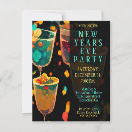 ニューイヤーイブパーティの招待状 招待状