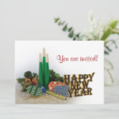 ニューイヤーイブパーティの招待状 招待状 (スタンド正面)