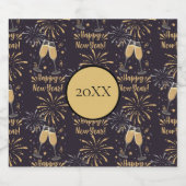 ニューイヤーイブパーティーきらめくワイン花火 スパークリングワインラベル (シングルラベル)