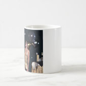 ニューイヤーイブパーティーの女の子のシークンドレス コーヒーマグカップ (中央)