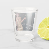 ニューイヤーイブパーティーの女の子のシークンドレス ショットグラス (裏面)