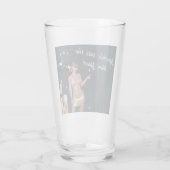 ニューイヤーイブパーティーの女の子のシークンドレス タンブラーグラス (裏面)