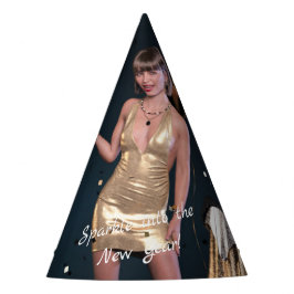 ニューイヤーイブパーティーの女の子のシークンドレス パーティーハット