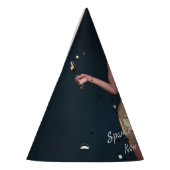 ニューイヤーイブパーティーの女の子のシークンドレス パーティーハット (左)