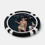 ニューイヤーイブパーティーの女の子のシークンドレス ポーカーチップ (シングル)