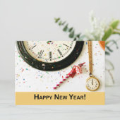 ニューイヤーイブパーティーカウントダウン招待状時計 招待状 (スタンド正面)