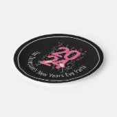 ニューイヤーイブパーティーシャンパンストリーマー2024 ペーパープレート (アングル)