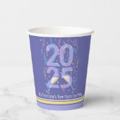 ニューイヤーイブパーティーシャンパンストリーマー2025 紙コップ (裏面)