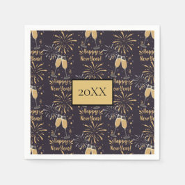 ニューイヤーイブパーティーシャンパン花火 スタンダードカクテルナプキン