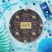 ニューイヤーイブパーティーシャンパン花火 ペーパープレート (パーティー)