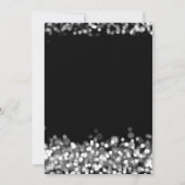 ニューイヤーイブパーティーシルバーきらめくライトバルーン 招待状 (裏面)