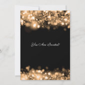 ニューイヤーイブパーティーラきらめくイト金ゴールド 招待状 (裏面)