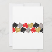 ニューイヤーイブパーティーラスベガスカジノグリッター招待状 招待状 (裏面)