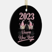 ニューイヤーイブパーティー供給2023格言ハッピー セラミックオーナメント (右)
