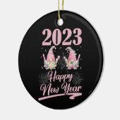 ニューイヤーイブパーティー供給2023格言ハッピー セラミックオーナメント (左)