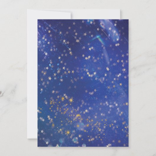 ニューイヤーイブパーティー星空招待状 招待状 (裏面)