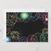 ニューイヤーイブパーティー花火お祝い 招待状 (裏面)