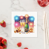 ニューイヤーイブパーティー追加シャンパン スタンダードカクテルナプキン (インサイチュ)