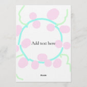 ニューイヤーイブパーティー スキャンQR  RSVP 名前 ピンク ブルー 招待状 (裏面)