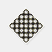 ニューイヤーイブ時計パーティー紙ナプキン スタンダードカクテルナプキン (角)