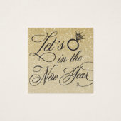 ニューイヤーイブ結婚式招待状名プレートカード (正面)