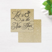 ニューイヤーイブ結婚式招待状名プレートカード (デスク)