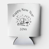 ニューイヤーイブ・シルバーデイテッド 缶クーラー (正面)