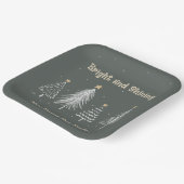 ニューイヤーイブ、ブライト&ホリデー輝くパーティー ペーパープレート (傾斜あり)