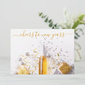 ニューイヤーエブシック金ゴールドシャンパンストリーマーパーティー 招待状 (スタンド正面)