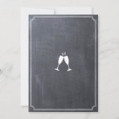 ニューイヤーエブトップハットチョーク招待状 招待状 (裏面)