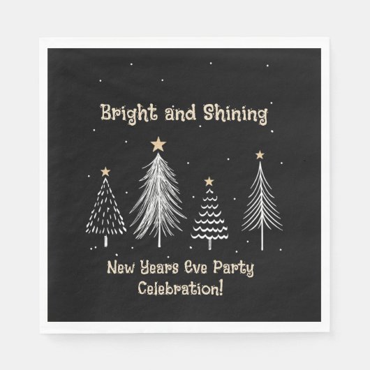 ニューイヤーエブホリデーパーティー スタンダードランチョンナプキン (正面)