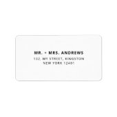 ニューイヤーエンゲージメント クリスマス ミニマルリング ラベル (正面)