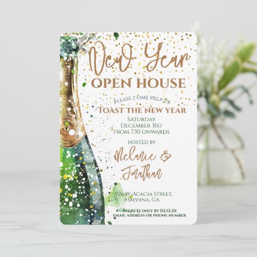 ニューイヤーオープンハウストーストザイヤーパーティー 招待状 (スタンド正面)