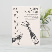 ニューイヤーカウントダウンシャンパンホリデーパーティー 招待状 (スタンド正面)